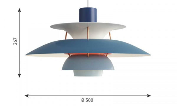 PH 5 Pendant Light Blue Gradient
