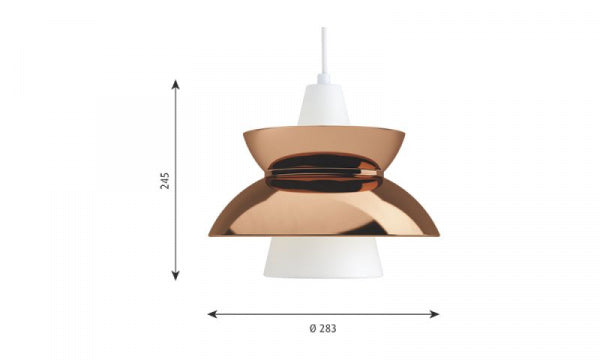 Doo-Wop Pendant Light/Copper
