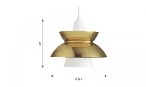 Doo-Wop Pendant Light/Brass