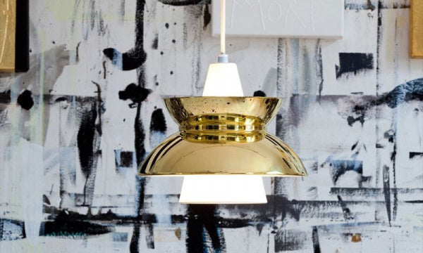 Doo-Wop Pendant Light/Brass