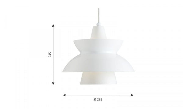 Doo-Wop Pendant Light/White