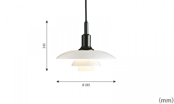 PH 3/2 Pendant Black Metallized