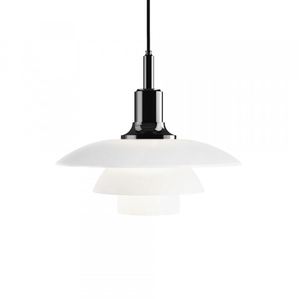 PH 3 1/2-3 Glass Pendant Black Metallized