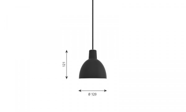 Toldbod Pendant 120 Black