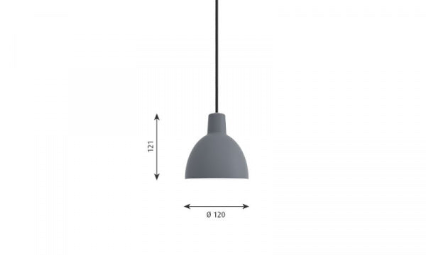 Toldbod Pendant 120 Blue Grey