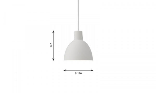Toldbod Pendant 170 White