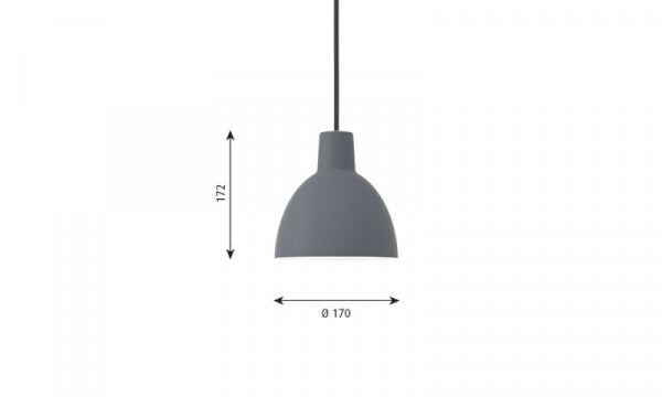 Toldbod Pendant 170 Blue Gray