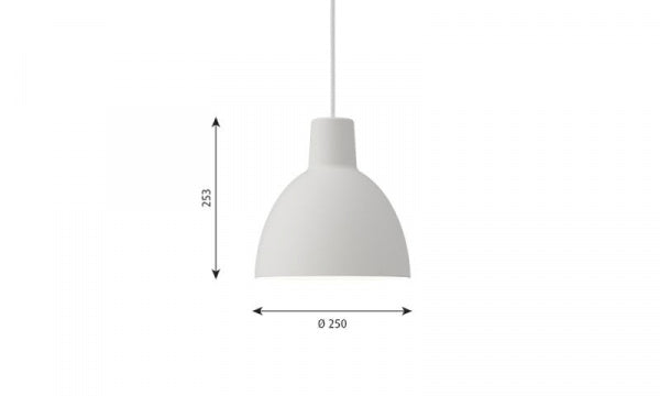 Toldbod Pendant 250 White