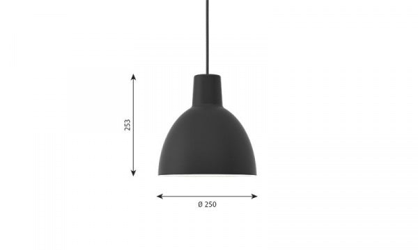 Toldbod Pendant 250 Black