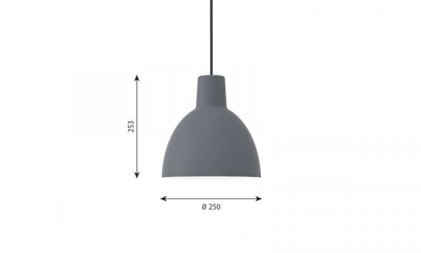 Toldbod Pendant 250 Blue Gray