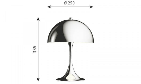 Panthella Table 250 シルバー・クローム