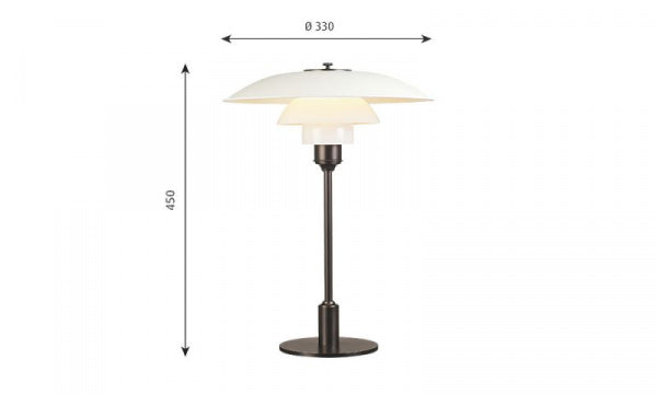 PH 3 1/2-2 1/2 Table White