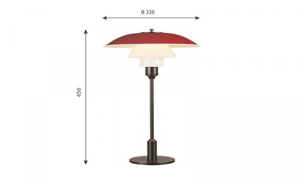 PH 3 1/2-2 1/2 Table レッド