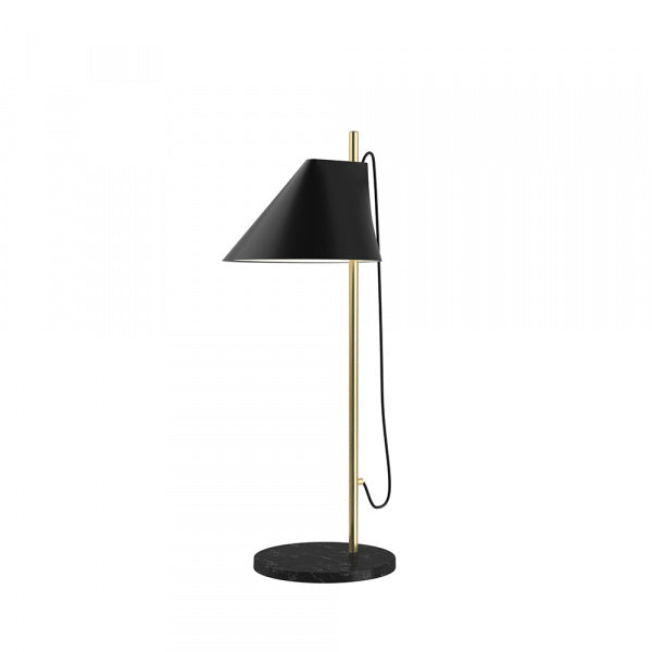 Yuh Table Lamp, Brass, LED, 27K, Black