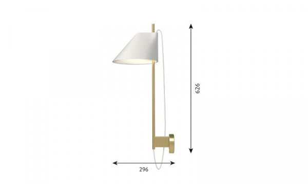 Yuh Wall Brass LED 27K White Brass