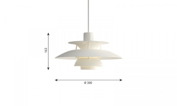 PH 5 MONOCHROME pendant light, white