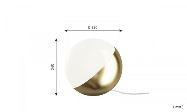 VL Studio Table / Floor φ250 Brass Unpainted