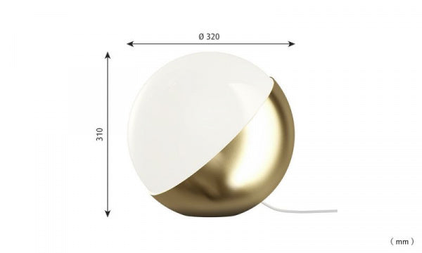 VL Studio Table / Floor φ320 Brass Lacquer Finish