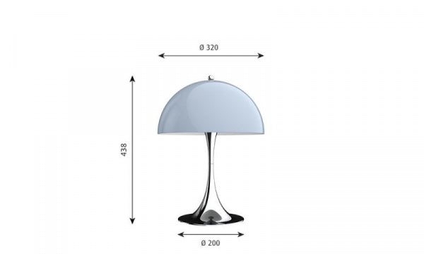Panthella Table 320 オパールグレー