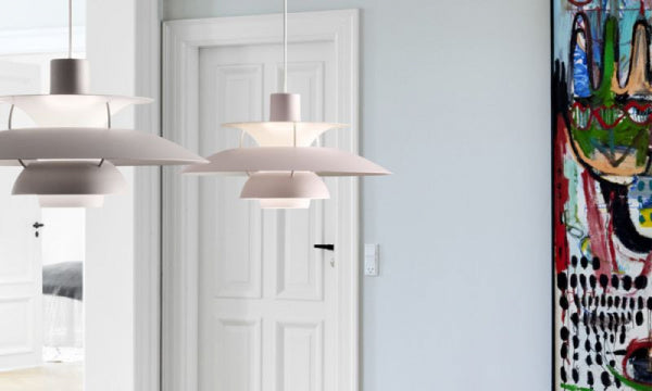 PH 5 MONOCHROME Pendant Light Pale Rose