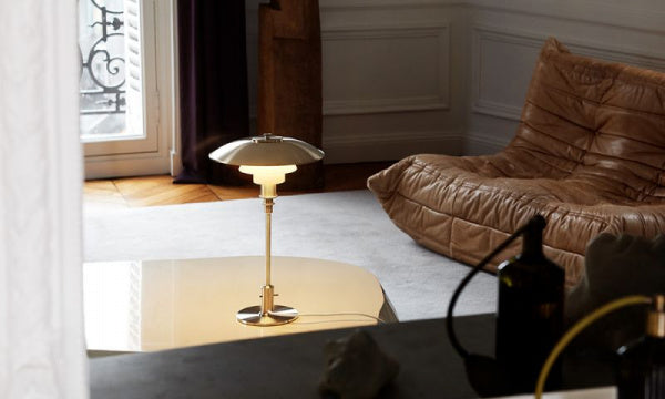 PH 3/2 Table Brass x Milky Glass
