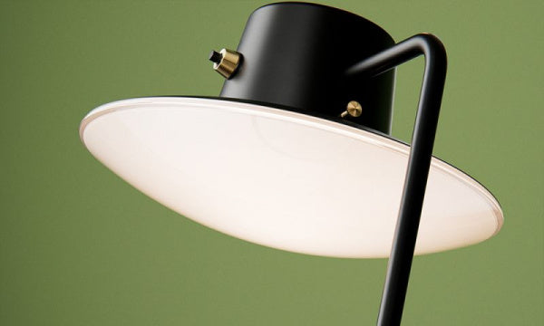 AJ Oxford Table Lamp Metal Black H41cm