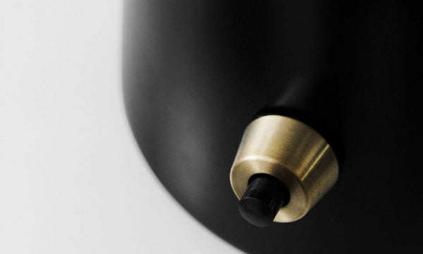 AJ Oxford Table Lamp Metal Black H41cm