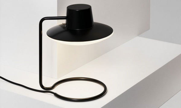 AJ Oxford Table Lamp Metal Black H28cm