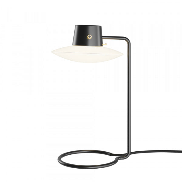 AJ Oxford Table Lamp Glass Black H41cm