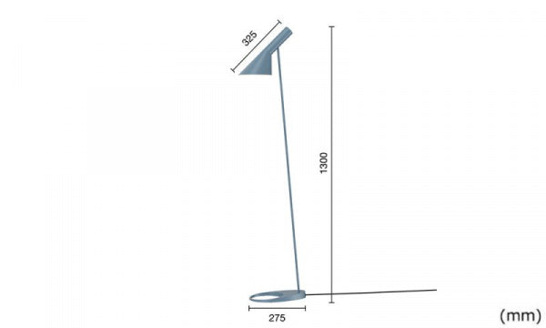 AJ Floor Lamp Dusty Blue