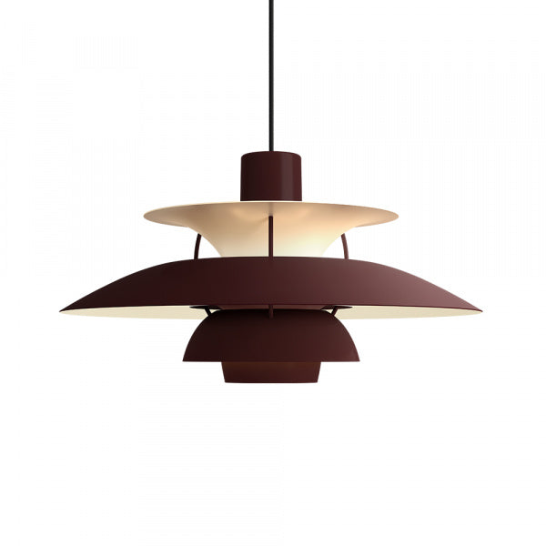 PH 5 MONOCHROME pendant light, burgundy