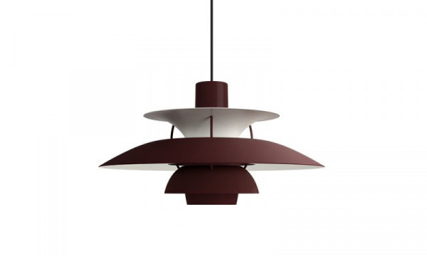 PH 5 MONOCHROME pendant light, burgundy
