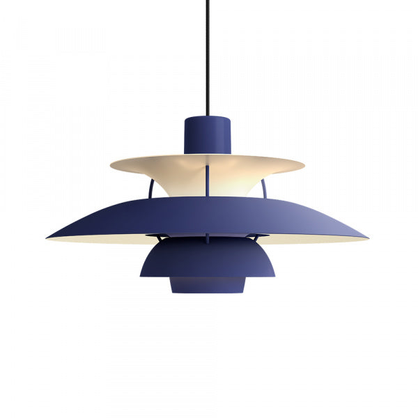 PH 5 MONOCHROME Pendant Light Dusty Indigo