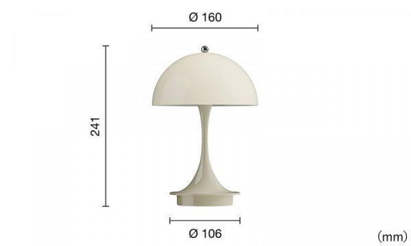 Panthella Portable 160 V3 Opal Beige