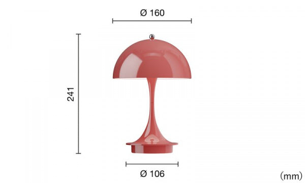Panthella Portable 160 V3 オペーク・コーラル
