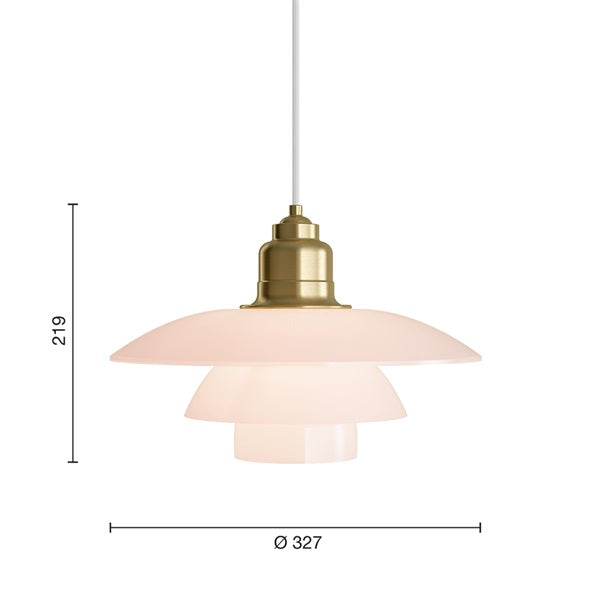PH 3 1/2-3 Pendant Pale Rose