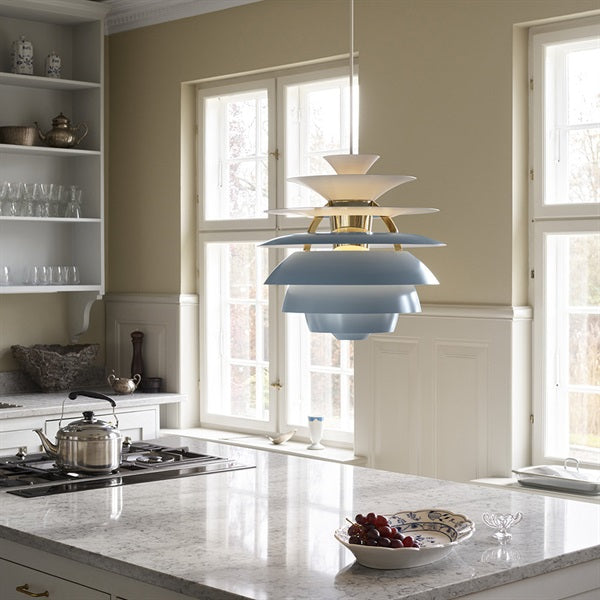 PH Snowball Pendant Light, Dusty Blue