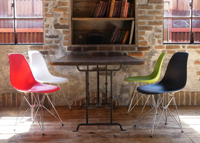 Modern shell design steel leg office chair