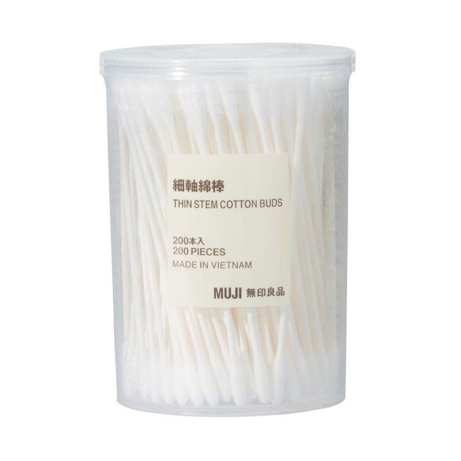 Thin cotton buds, 200 in a case