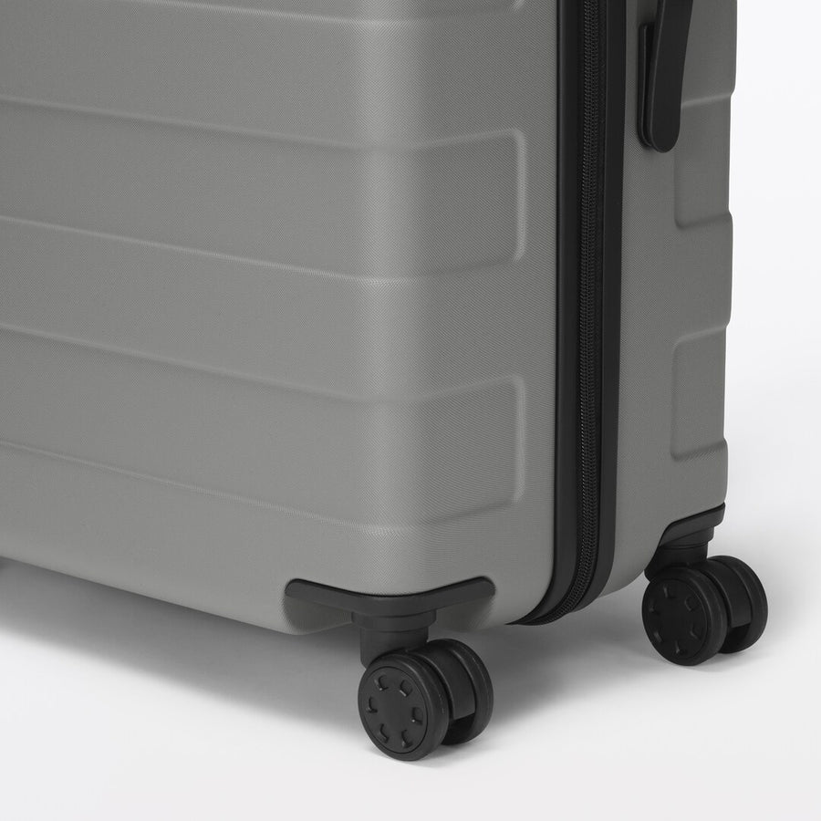 無印良品 バーを自由に調節できる キャリーケース グレー 75L 無印良品（MUJI） バーを自由に調節できる ハードキャリーケース（75L