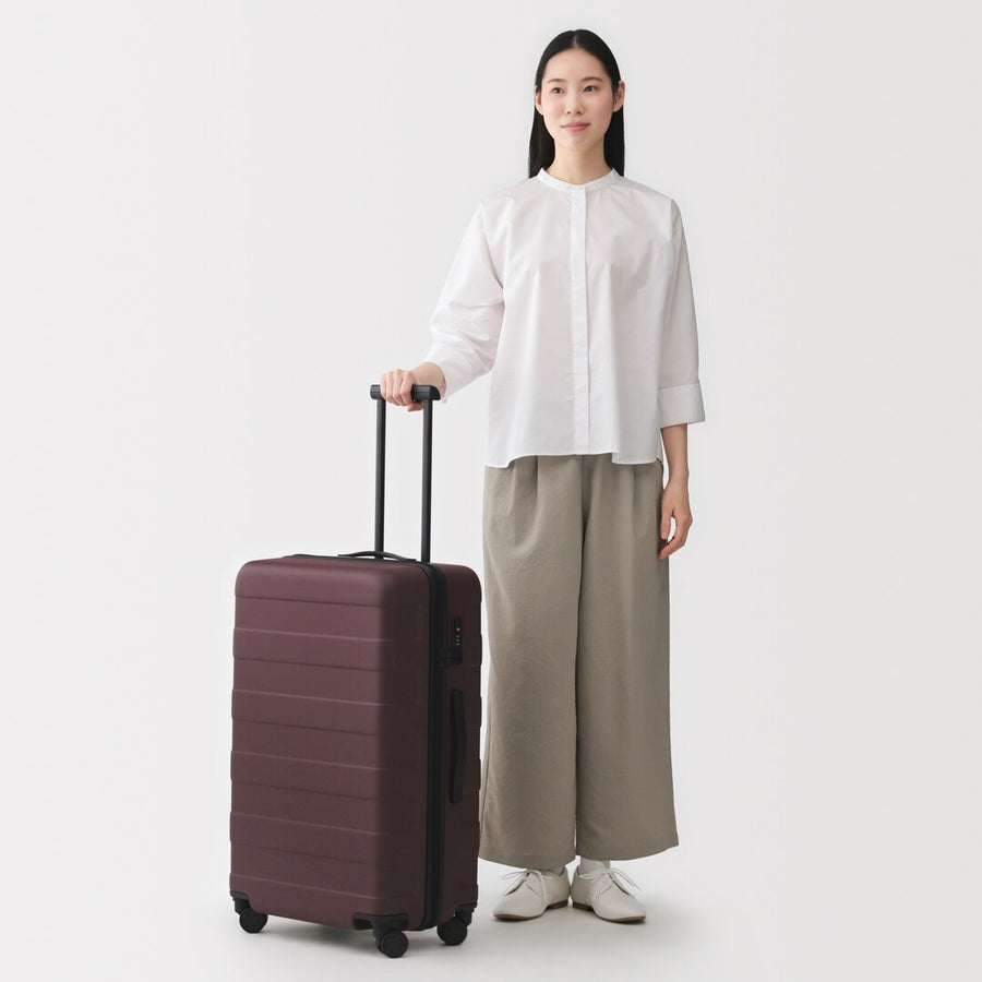 無印良品 キャリーケース　ボルドー 75L 無印良品（MUJI） バーを自由に調節できる ハードキャリーケース（75L