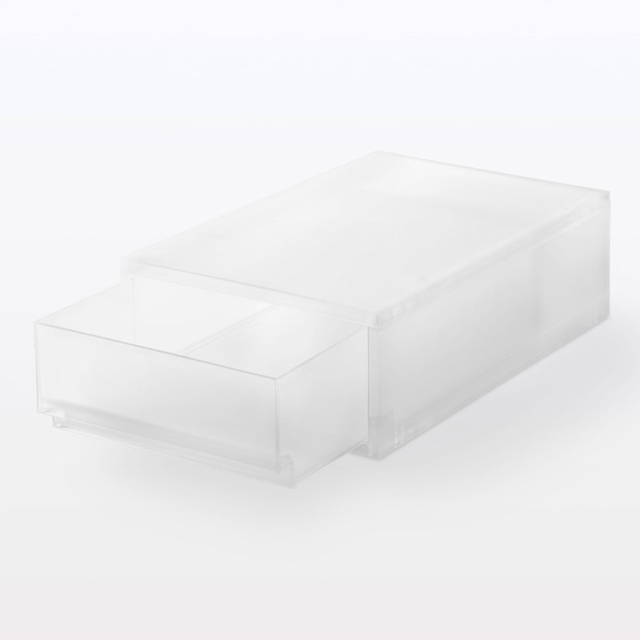 Polypropylene case, shallow type, with drawer