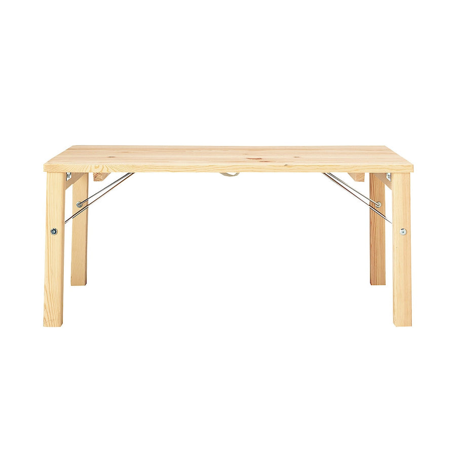 Pine wood low table, foldable