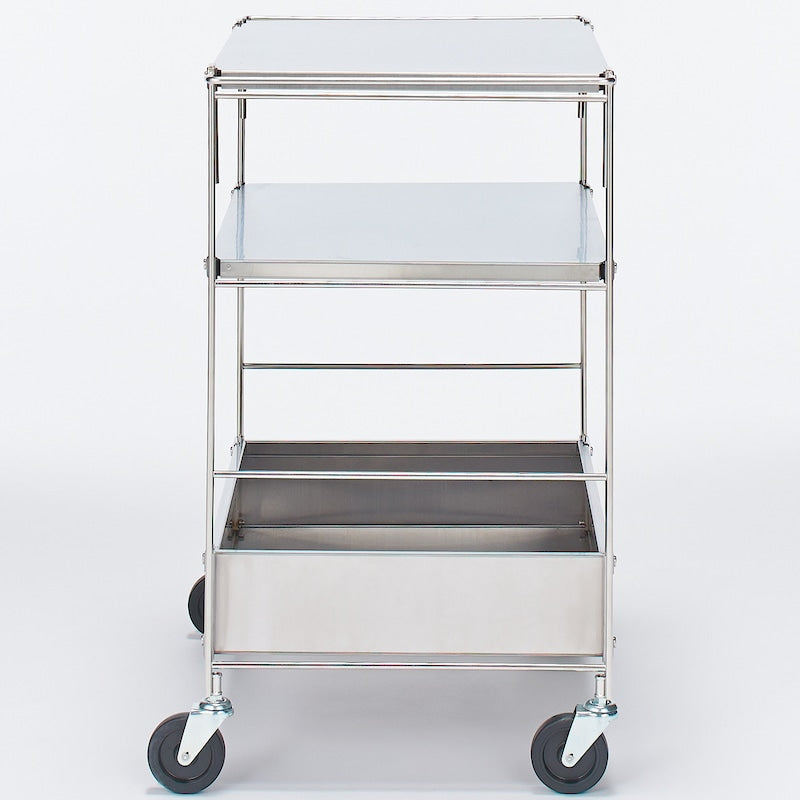 Stainless Steel Unit Shelf Wagon Set