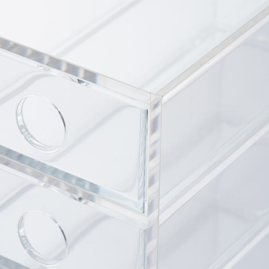 Acrylic small item storage, 6 shelves