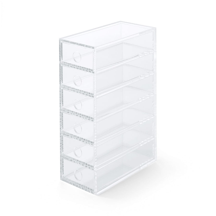 Acrylic small item storage, 6 shelves