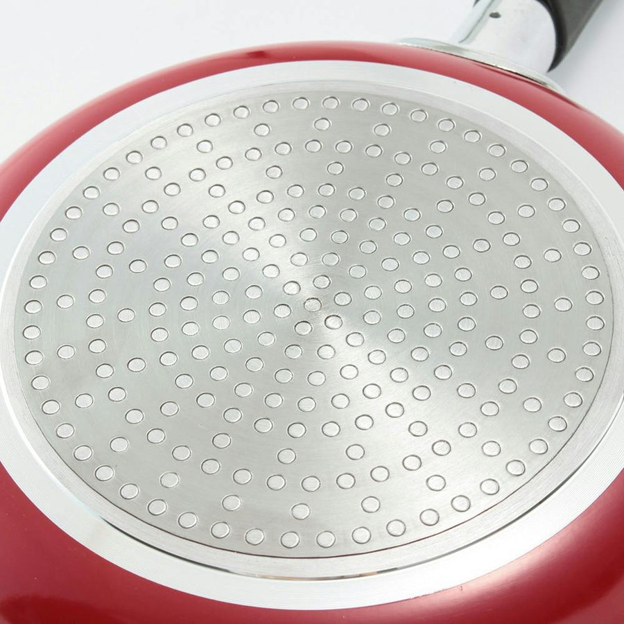 IH compatible marble shine coated frying pan 20cm IHMS20 Red