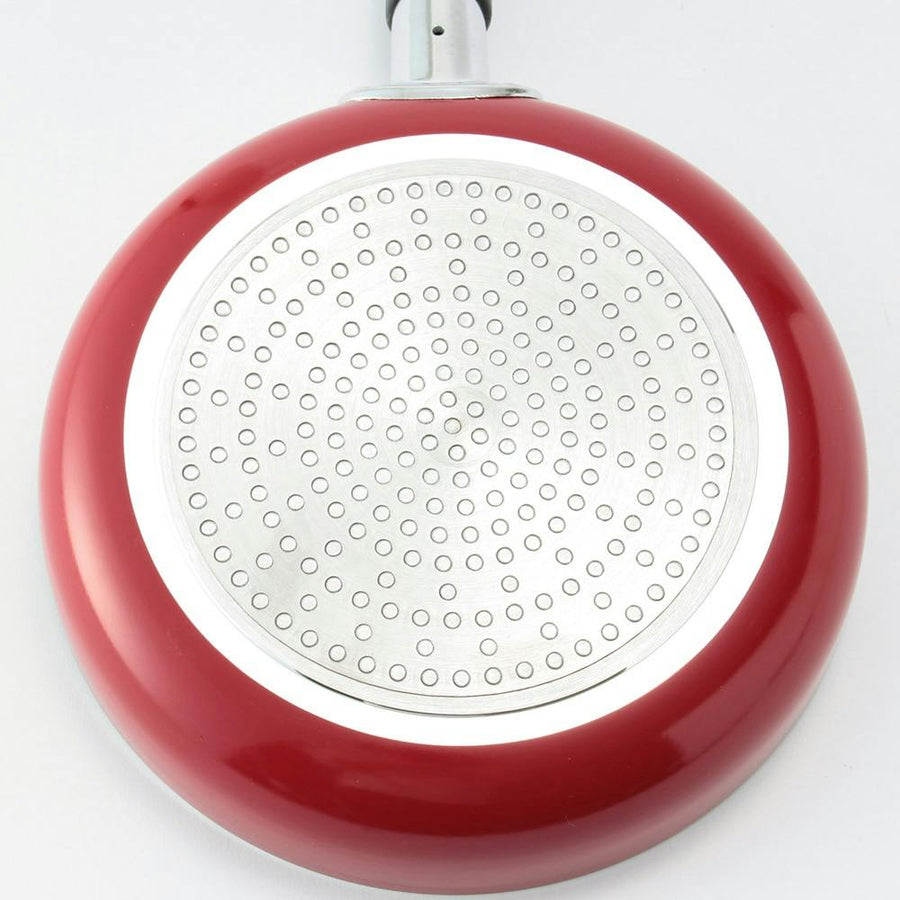 IH compatible marble shine coated frying pan 20cm IHMS20 Red