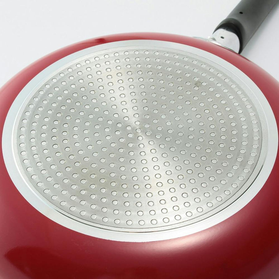 IH compatible marble shine coated frying pan 26cm IHMS26 Red