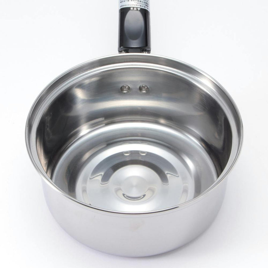 IH/Gas Stainless Steel Saucepan with Glass Lid 14cm